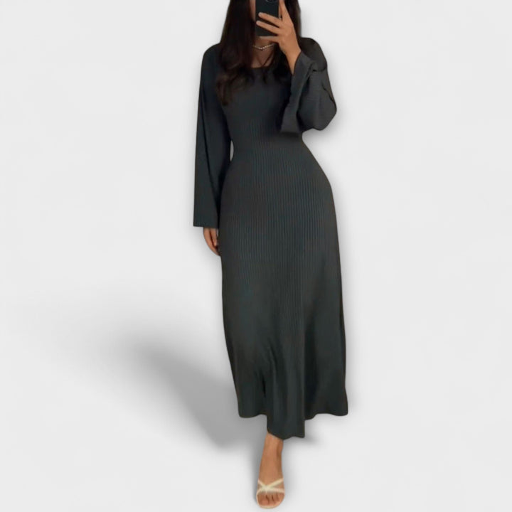 Jocelyn - Stylish Knit Dress with Waist Detail