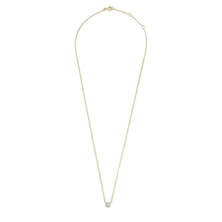 Cléa Moissanite Stone Necklace | 14k Gold