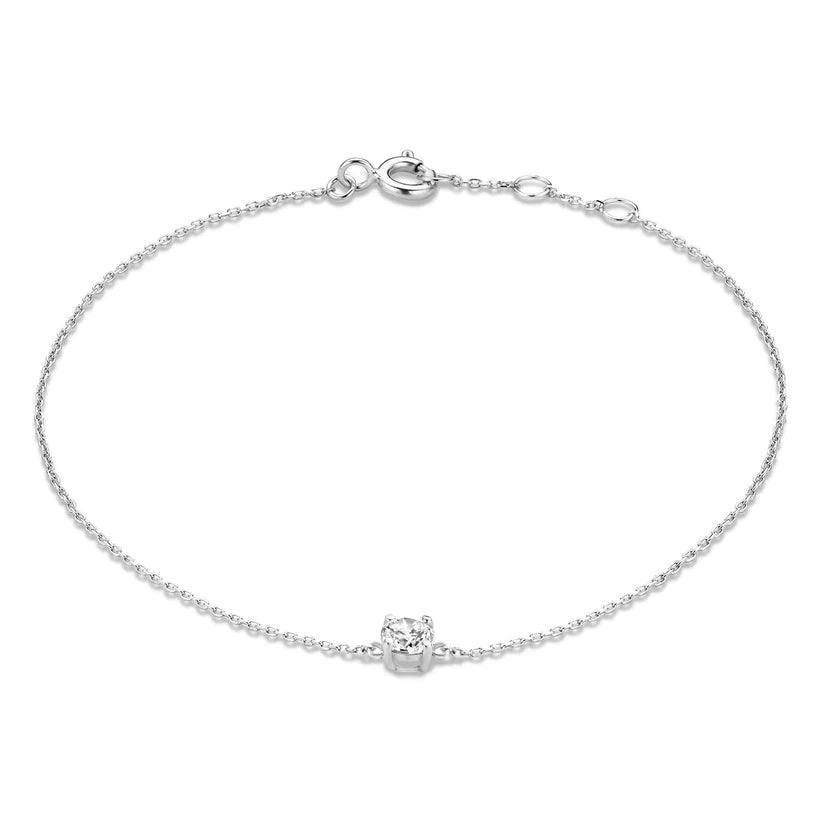 Cléa 14k Gold Bracelet with Moissanite Stones