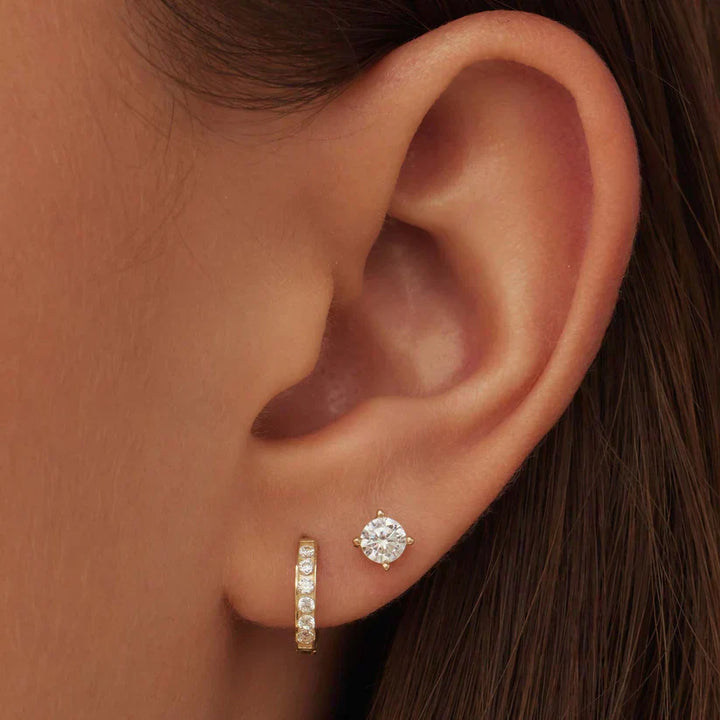Dara Brillane Earrings Set | 14k Gold