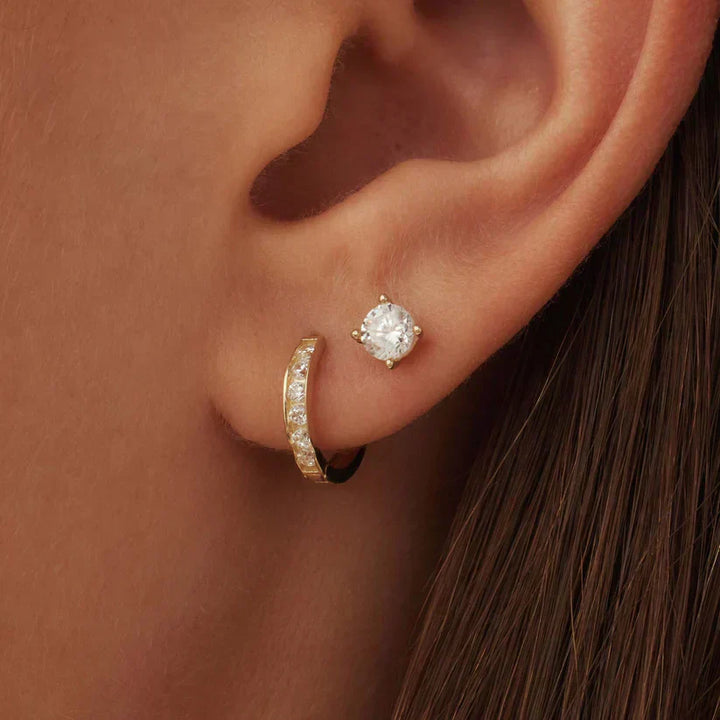 Dara Brillane Earrings Set | 14k Gold