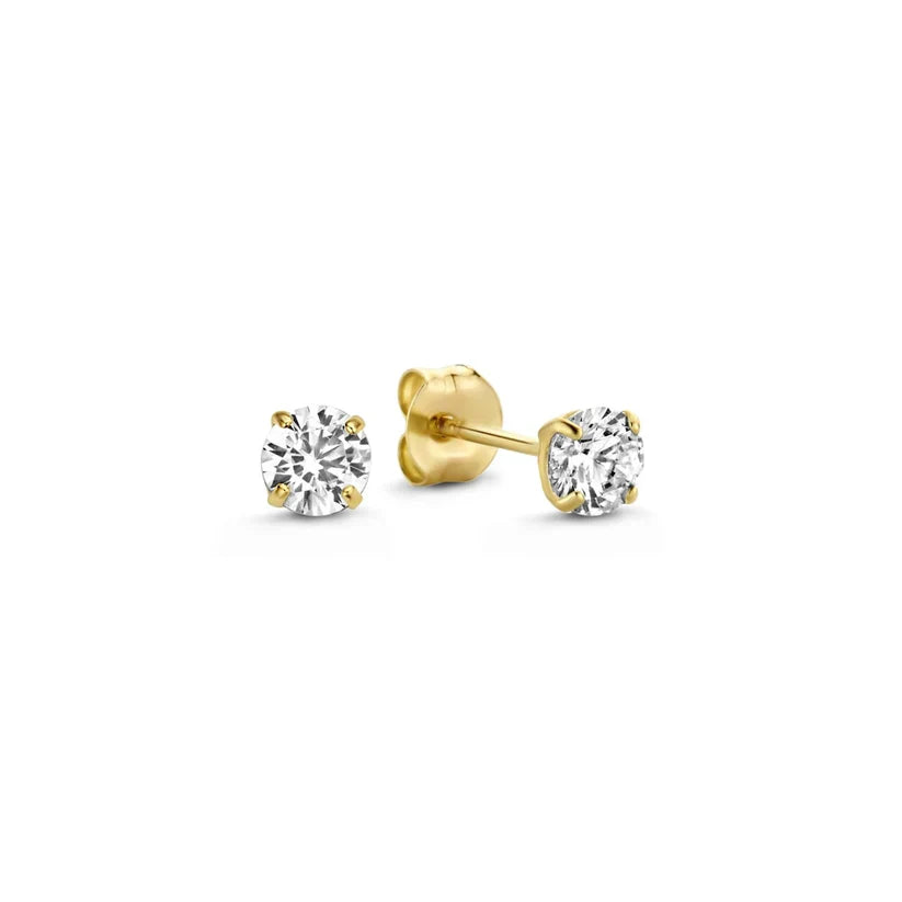 Diamond pendant earrings | 18k Gold
