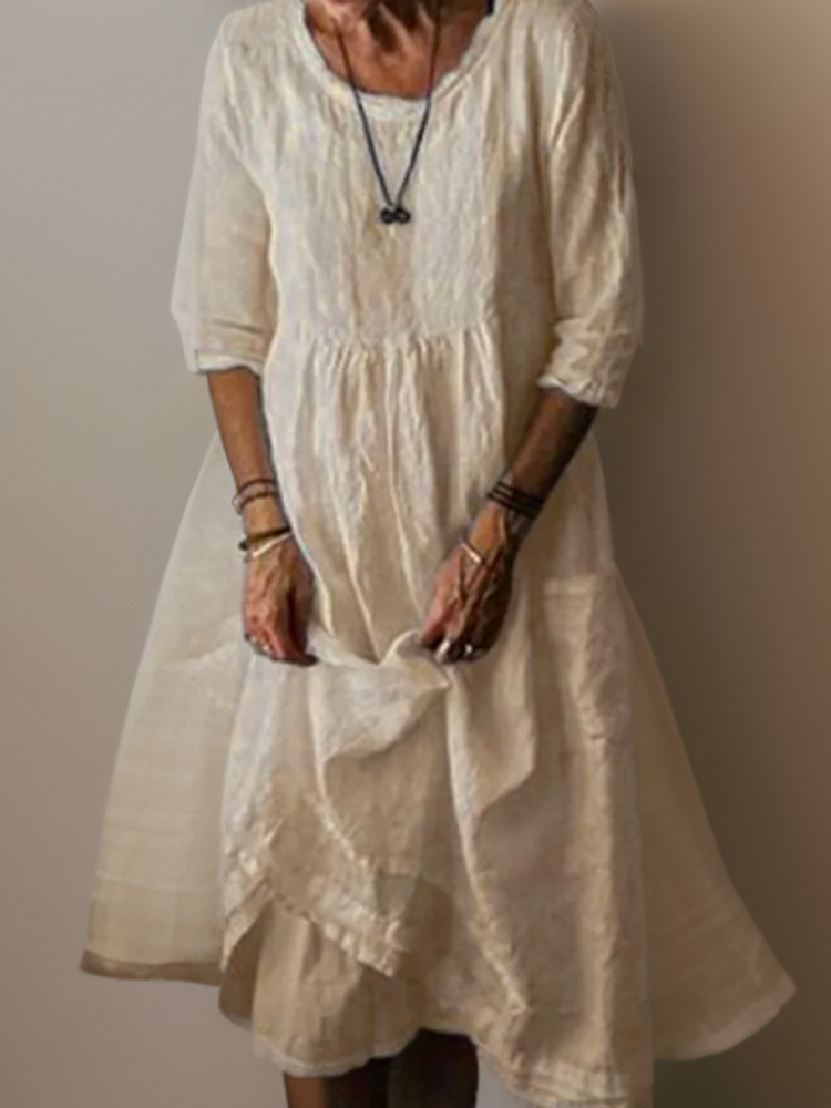 Carolien | Maxi Dress with Loose Round Neck