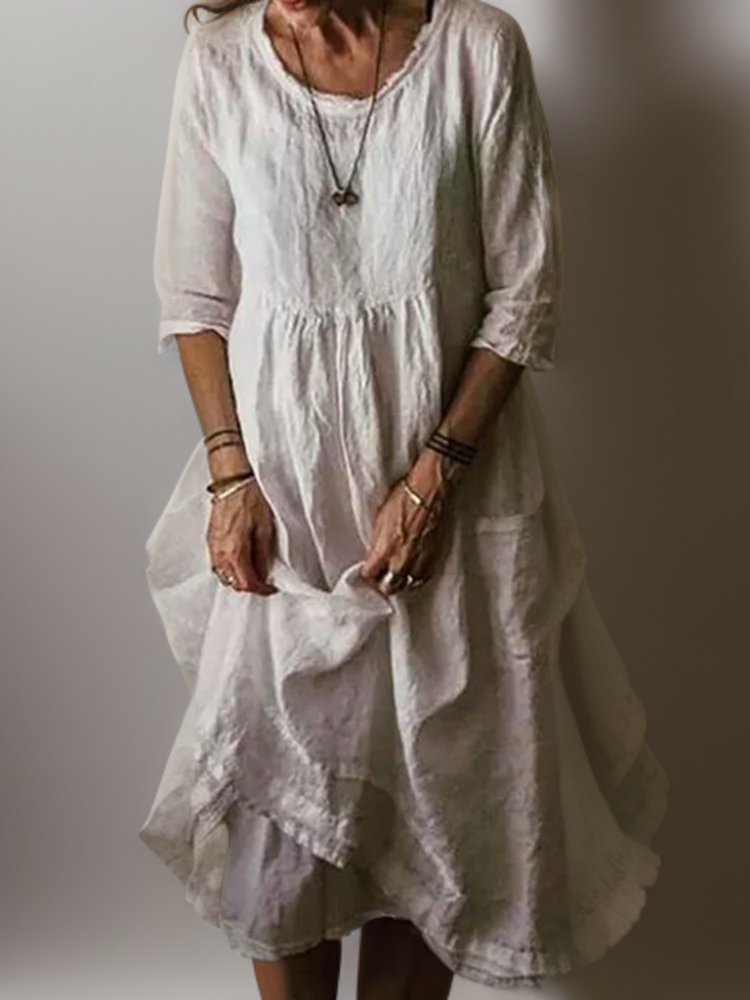 Carolien | Maxi Dress with Loose Round Neck