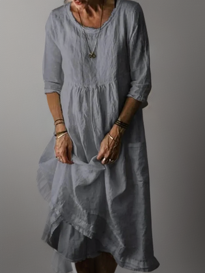 Carolien | Maxi Dress with Loose Round Neck