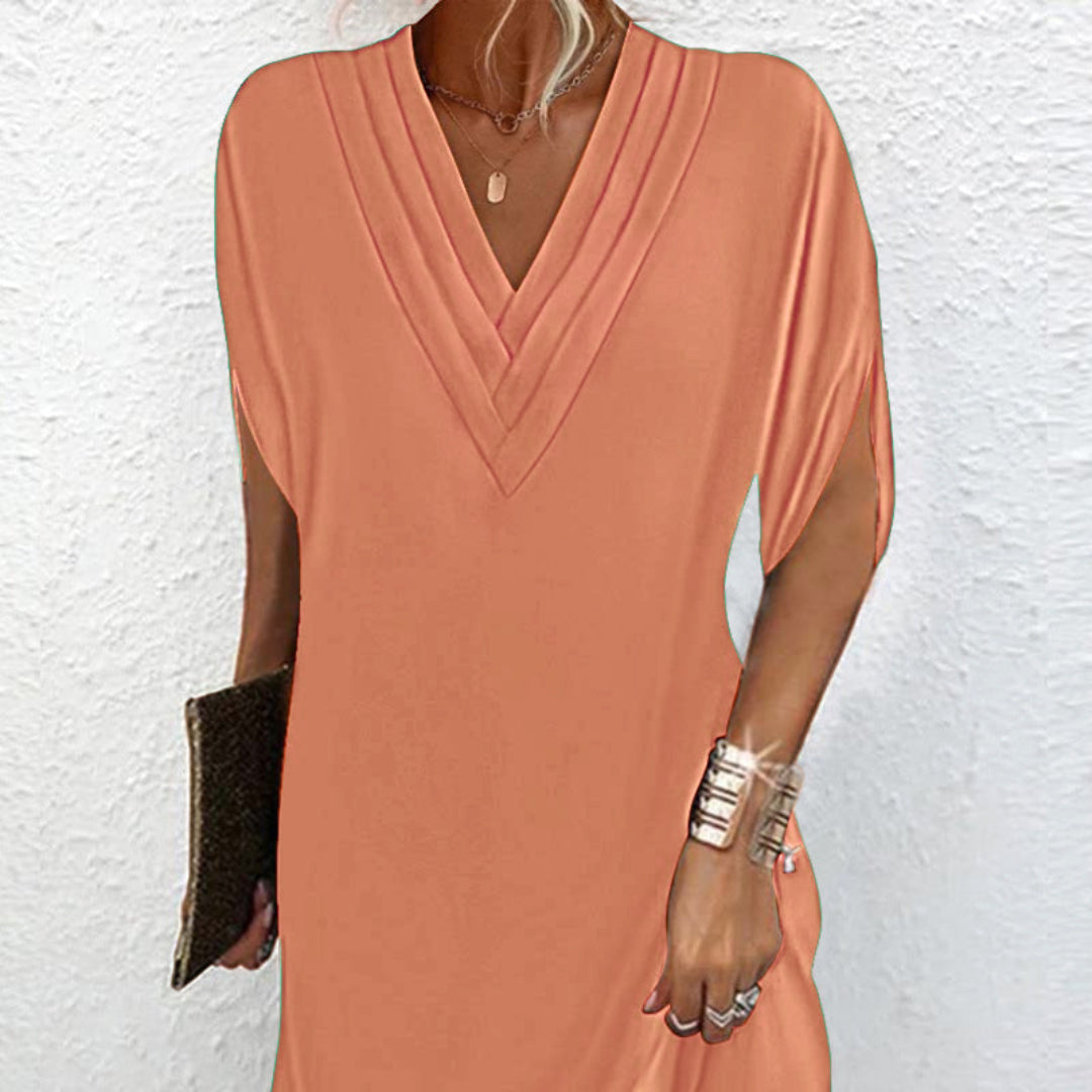 Anemoon™ | Elegant Dress with V-Neck