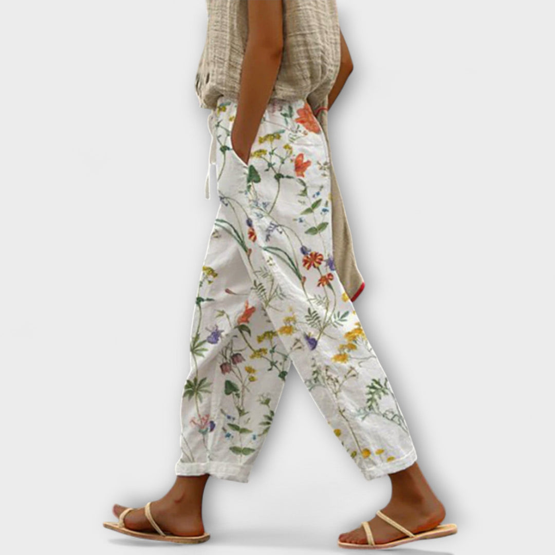 Airish - Distinctive Printed Casual Button Pants