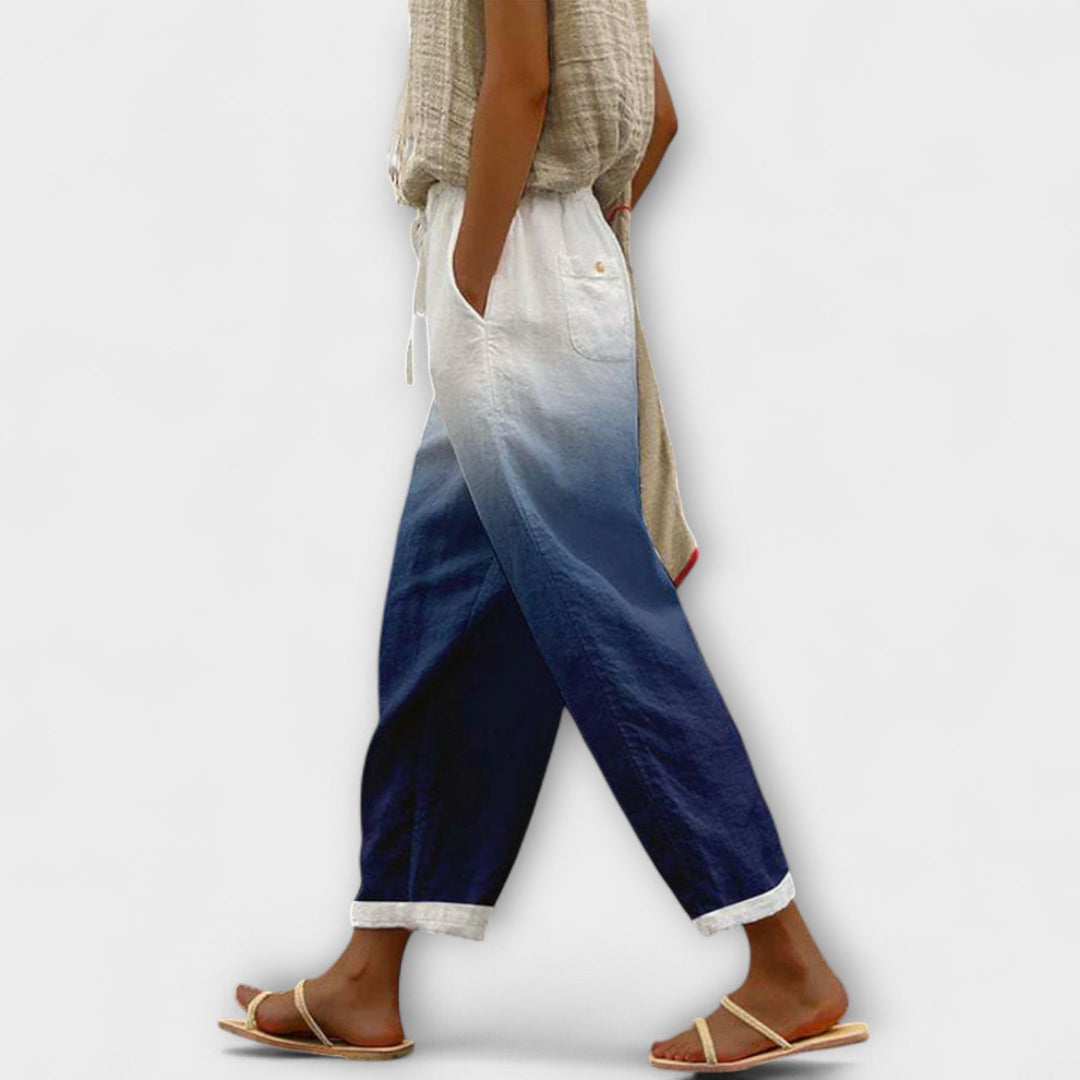 Airish - Distinctive Printed Casual Button Pants