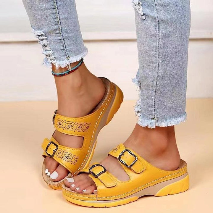 Viola™ orthopedic sandals with wedge heel