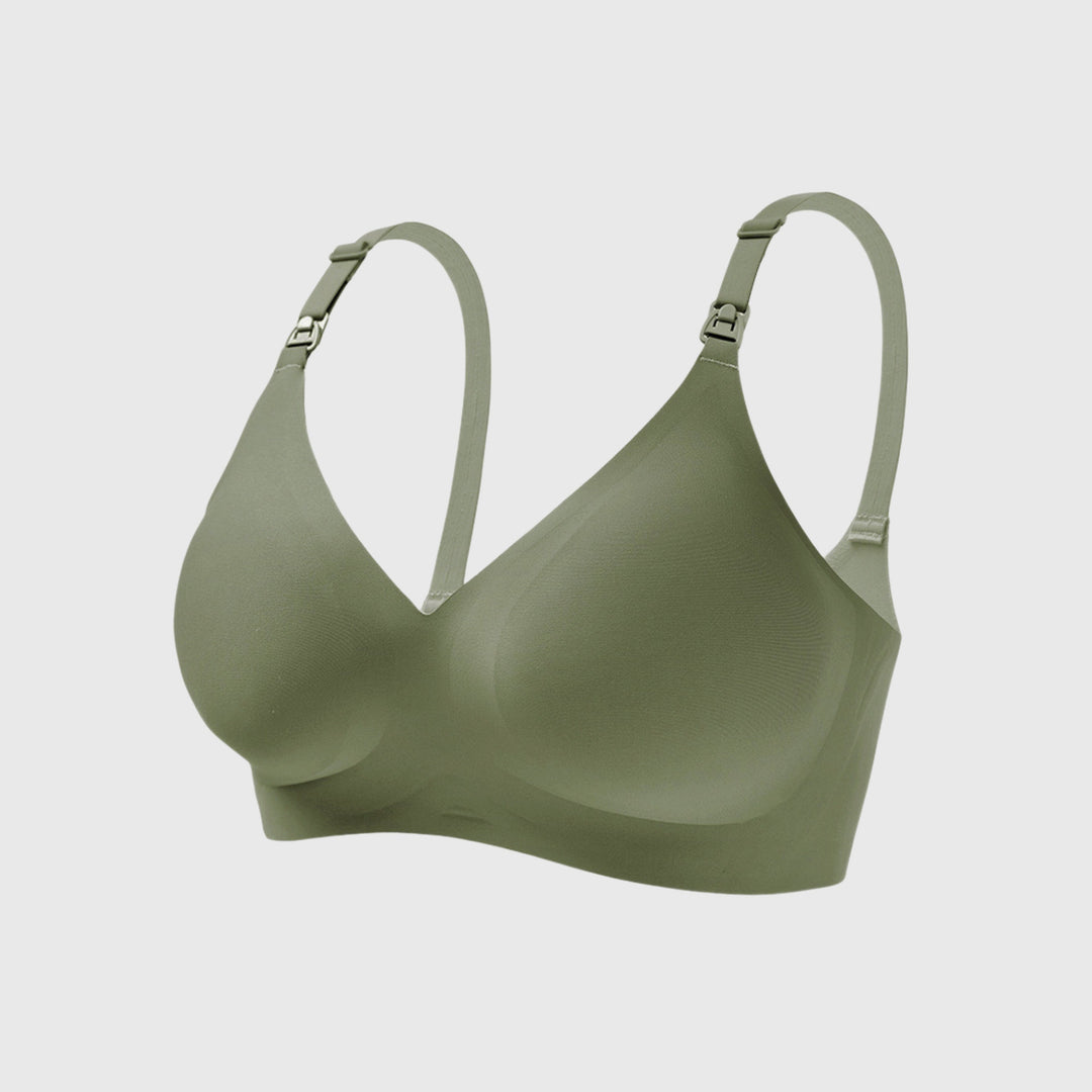 Comfortable and Silky Nursing Bra with Removable Cups for Women