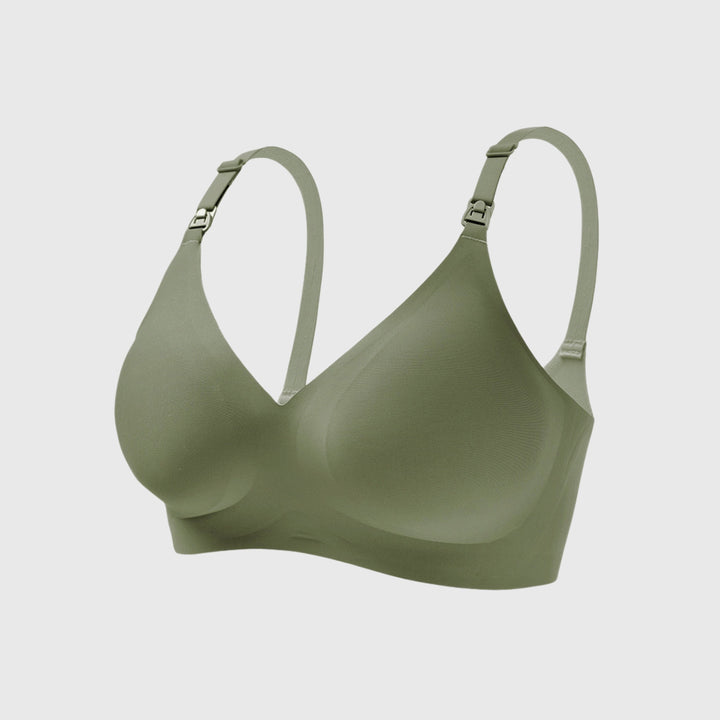 Comfortable and Silky Nursing Bra with Removable Cups for Women