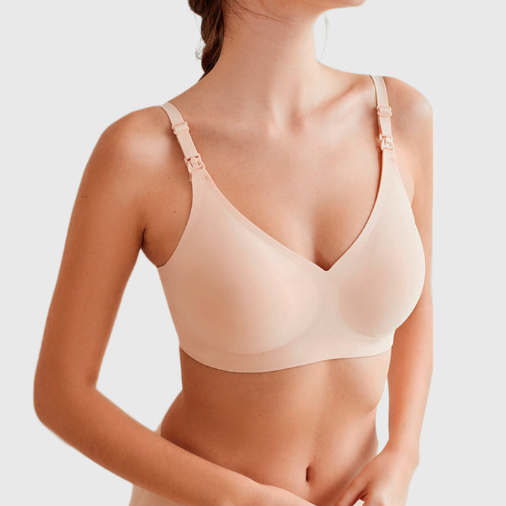 Comfortable and Silky Nursing Bra with Removable Cups for Women
