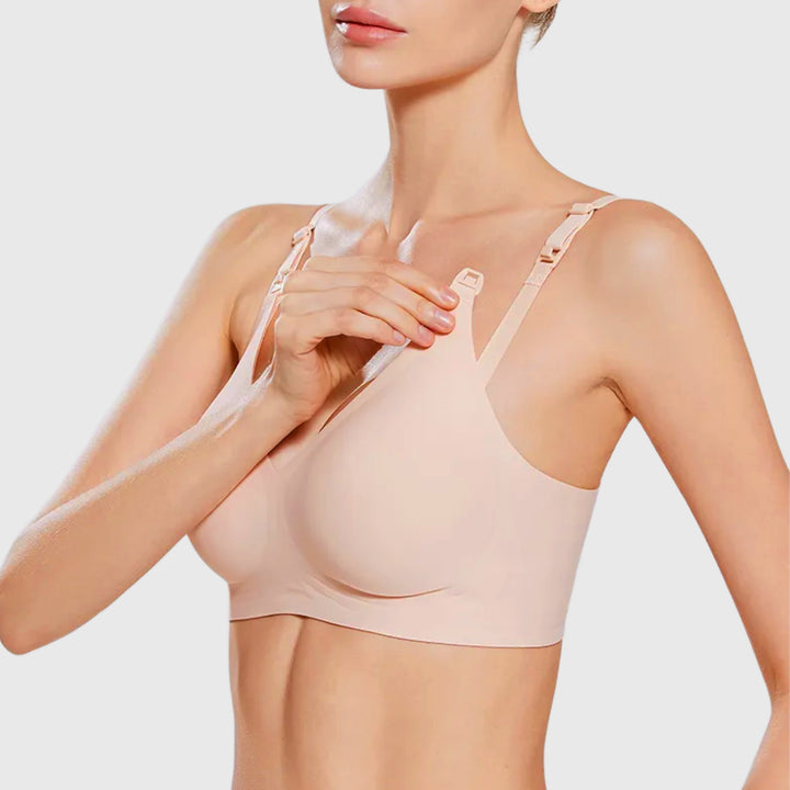 Comfortable and Silky Nursing Bra with Removable Cups for Women