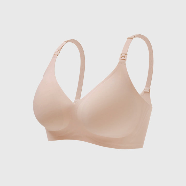 Comfortable and Silky Nursing Bra with Removable Cups for Women