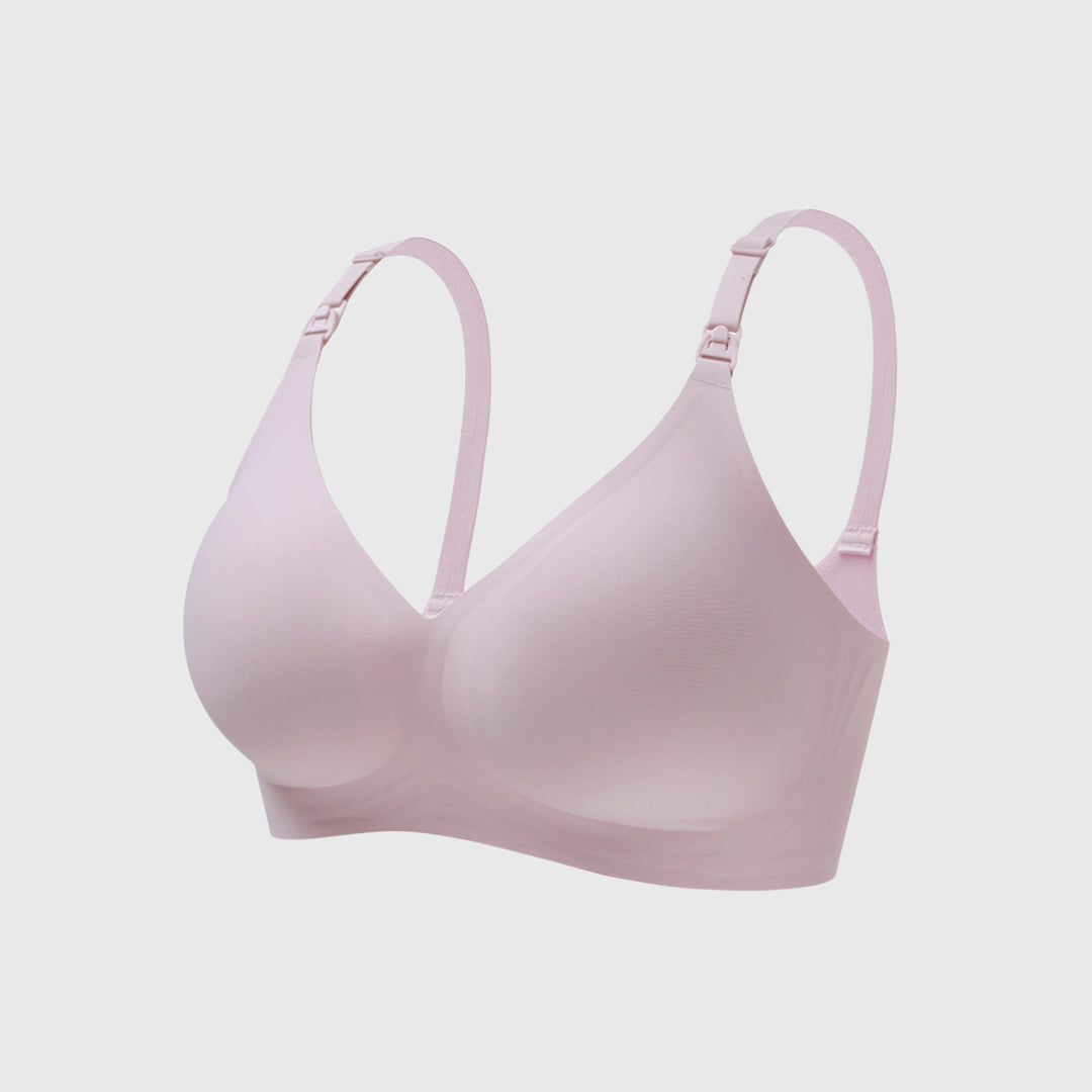 Comfortable and Silky Nursing Bra with Removable Cups for Women