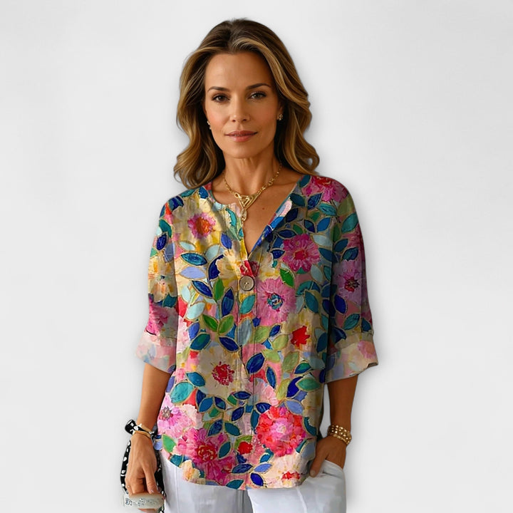 Arlene - Blouse in Floral Design