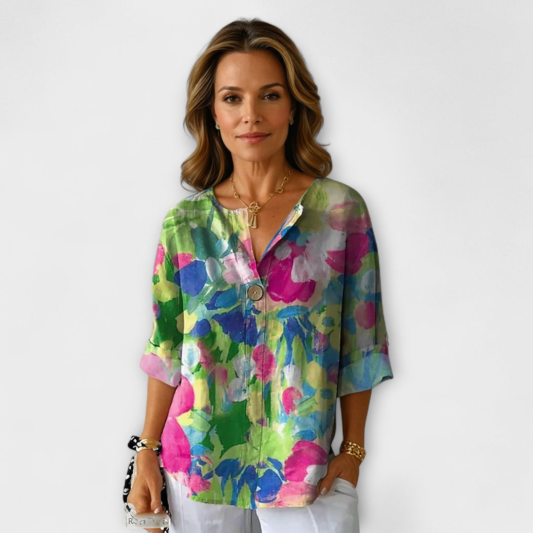 Arlene - Blouse in Floral Design