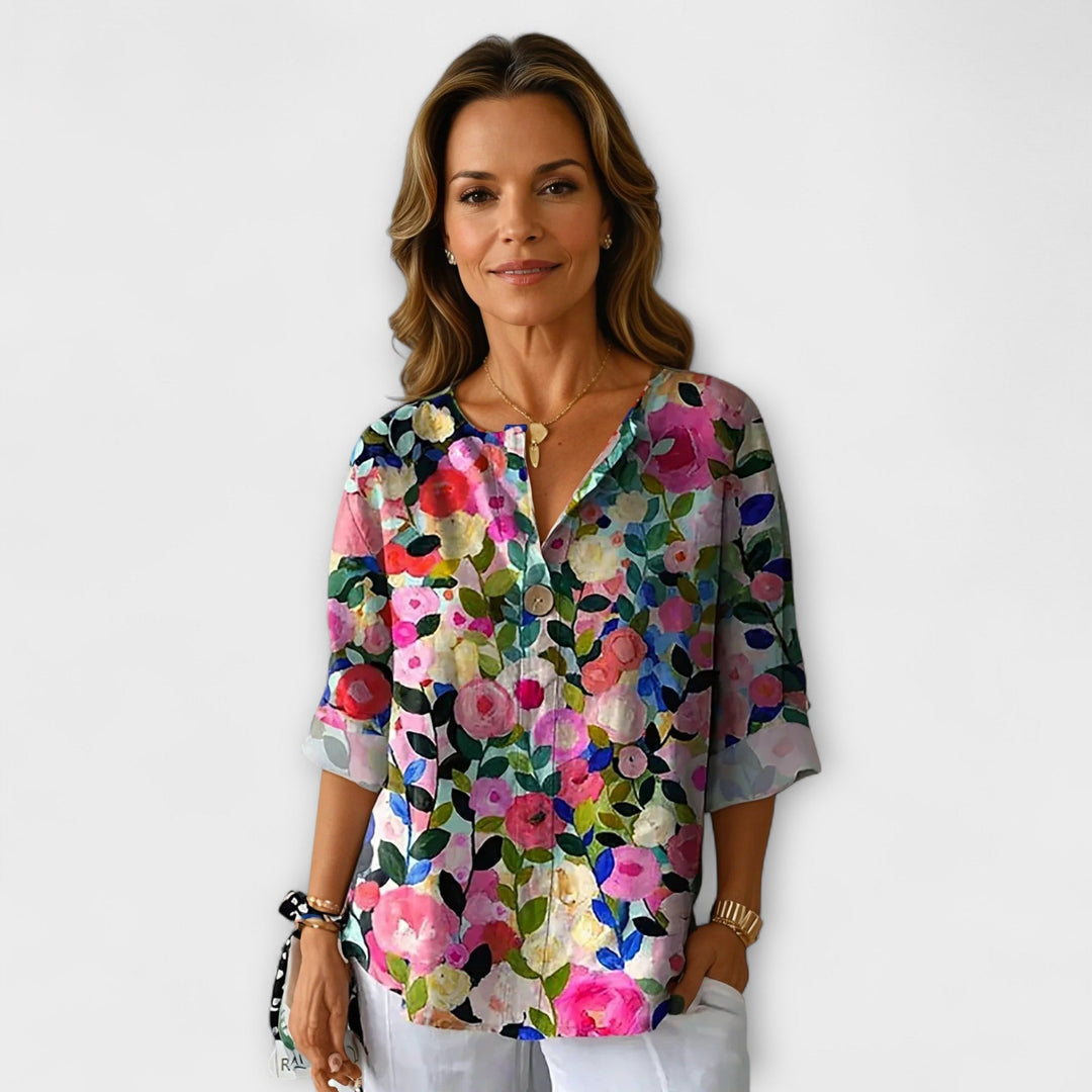 Arlene - Blouse in Floral Design
