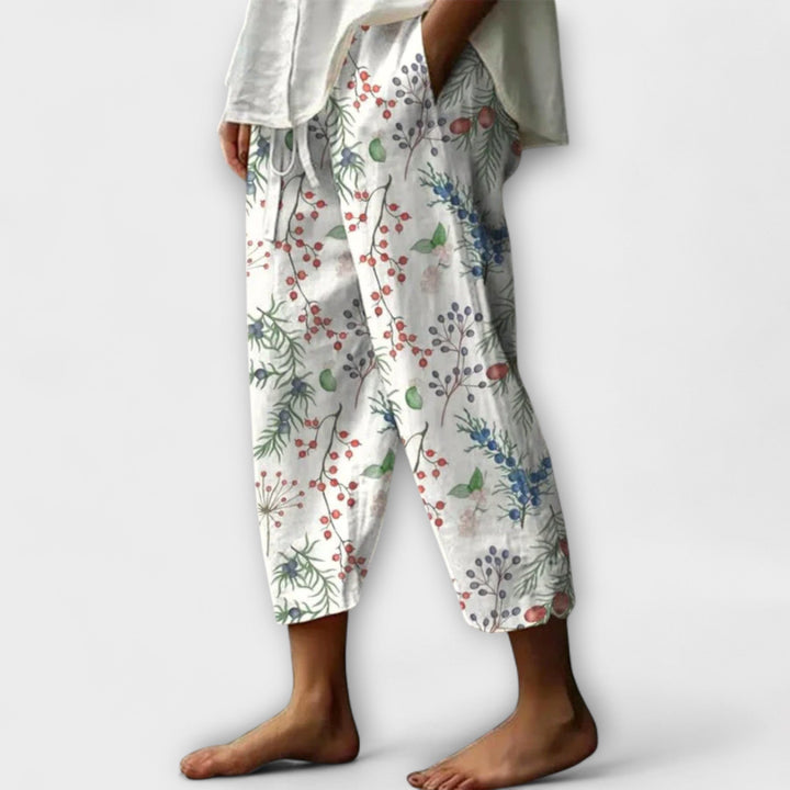 Airish - Distinctive Printed Casual Button Pants